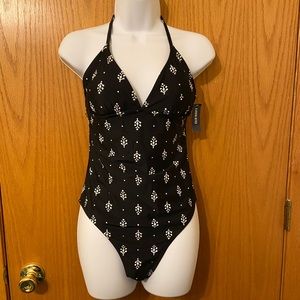 One piece swimsuit black size large